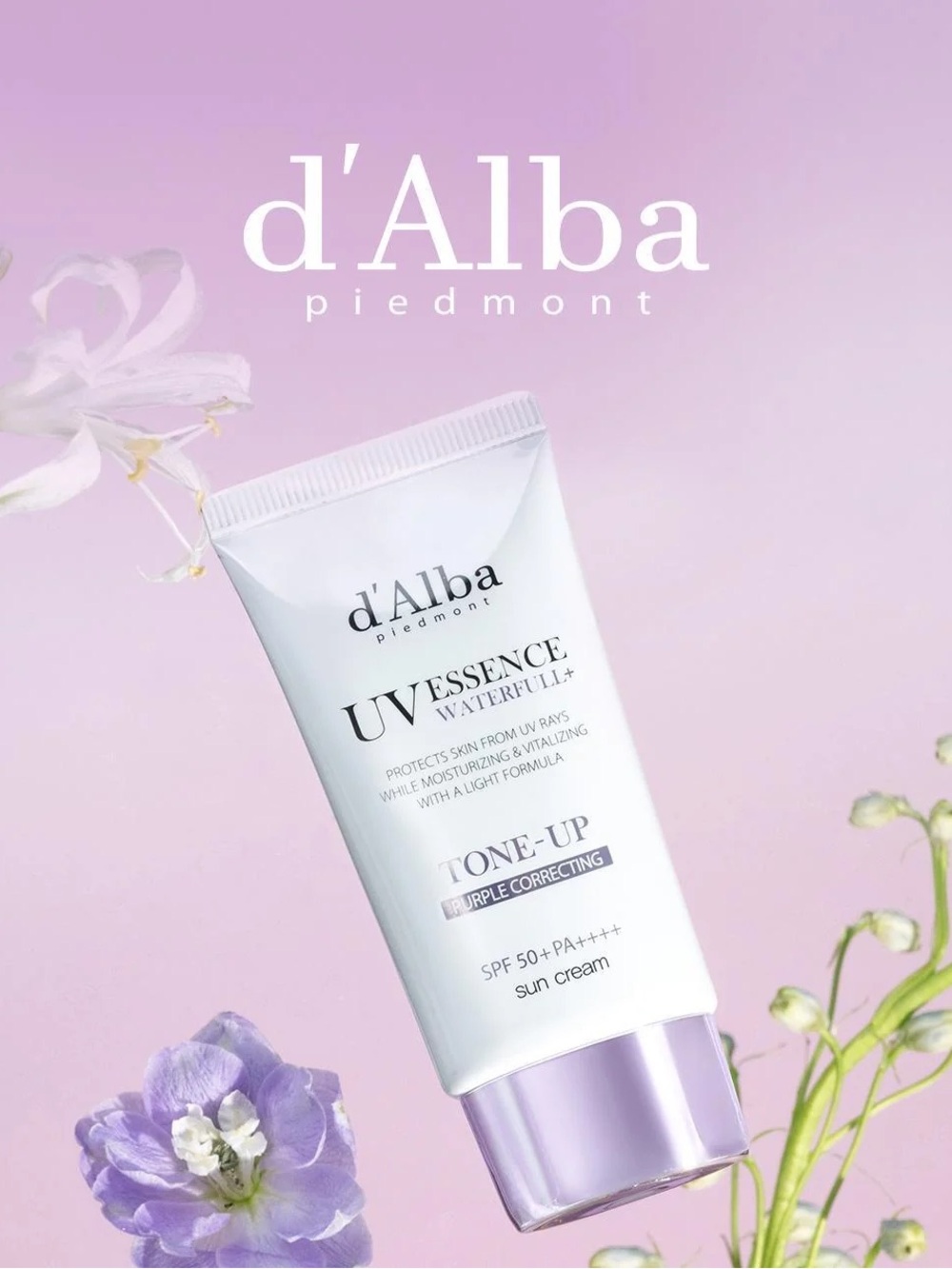 d’Alba DALBA Waterfull UV Essence Tone-Up Sun Cream 50ml #Purple